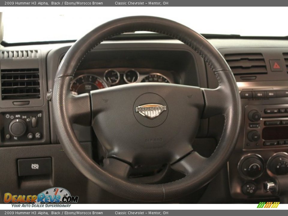 2009 Hummer H3 Alpha Steering Wheel Photo #12