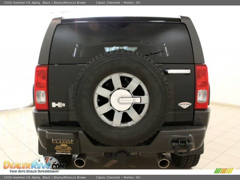 2009 Hummer H3 Alpha Black / Ebony/Morocco Brown Photo #24