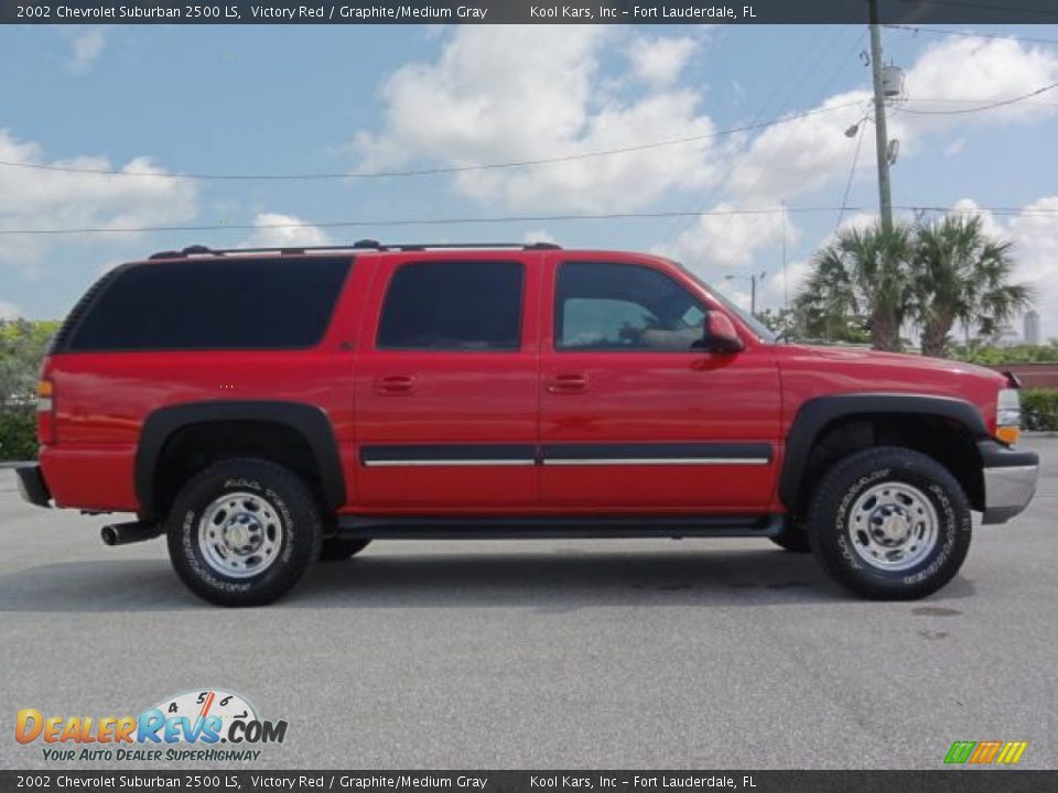 Victory Red 2002 Chevrolet Suburban 2500 LS Photo #2