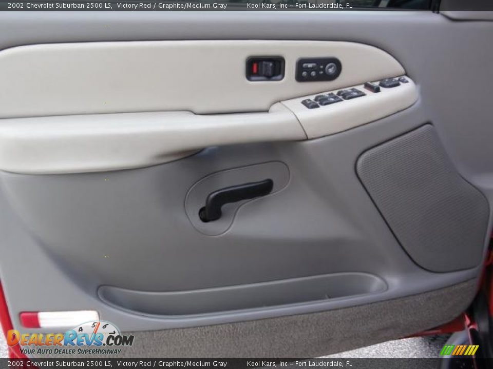 2002 Chevrolet Suburban 2500 LS Victory Red / Graphite/Medium Gray Photo #10