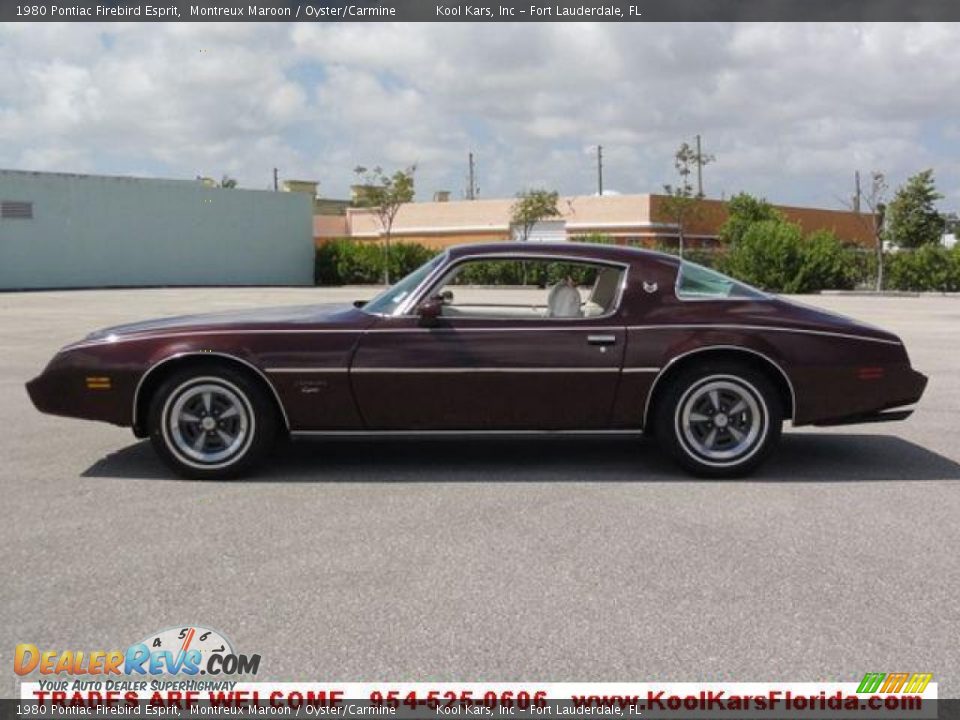 1980 Pontiac Firebird Esprit Montreux Maroon / Oyster/Carmine Photo #6