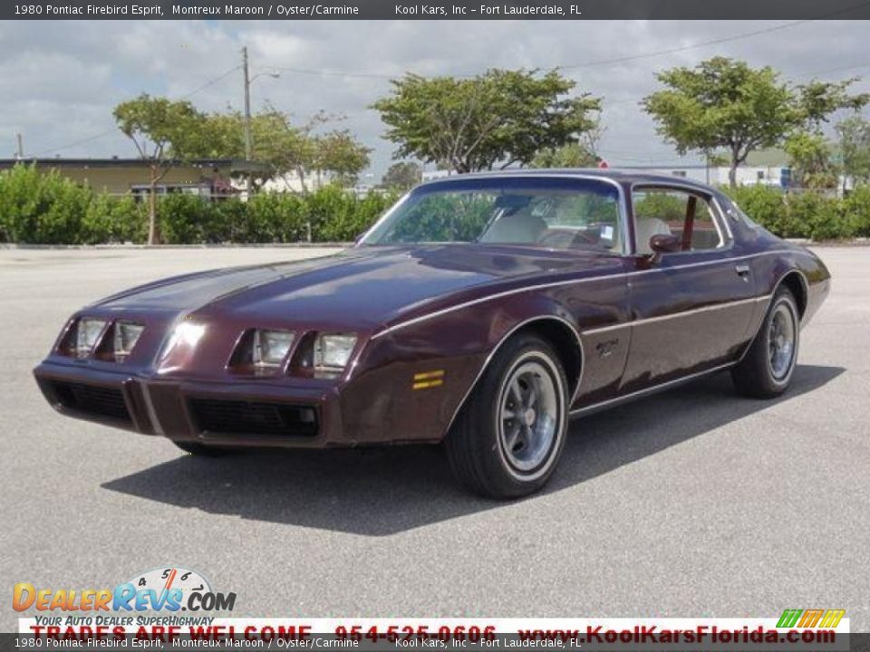 1980 Pontiac Firebird Esprit Montreux Maroon / Oyster/Carmine Photo #7