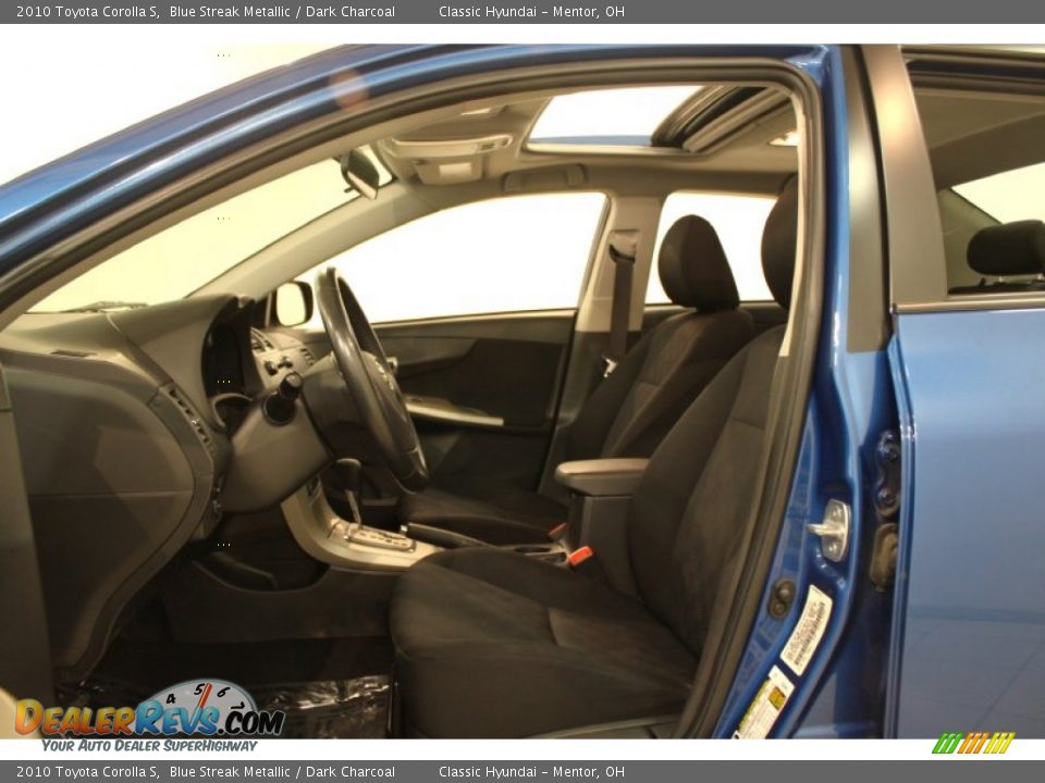 2010 Toyota Corolla S Blue Streak Metallic / Dark Charcoal Photo #6