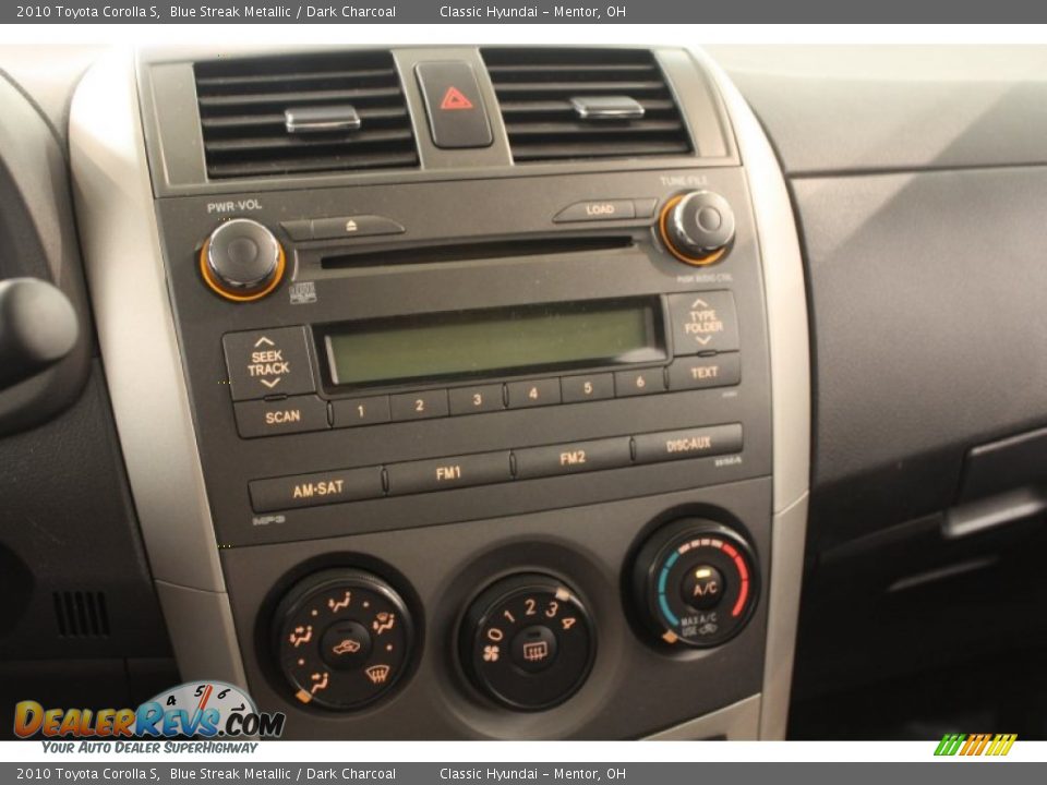 Controls of 2010 Toyota Corolla S Photo #9