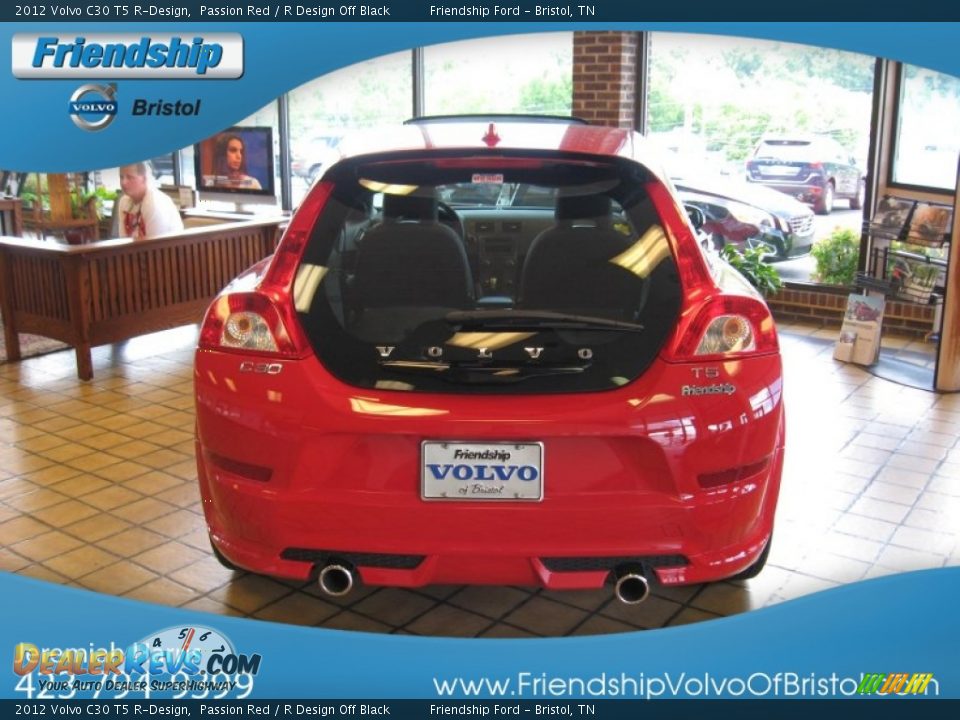 2012 Volvo C30 T5 R-Design Passion Red / R Design Off Black Photo #3