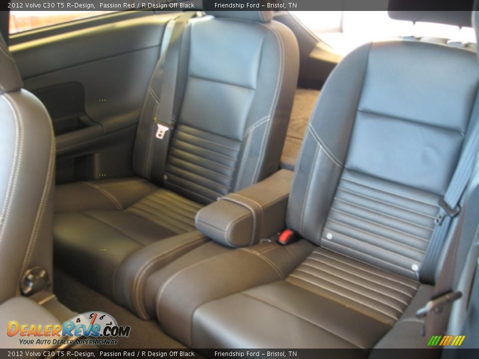 Rear Seat of 2012 Volvo C30 T5 R-Design Photo #11