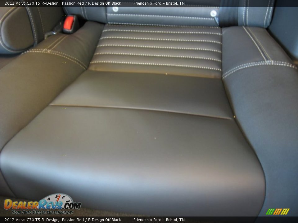 Rear Seat of 2012 Volvo C30 T5 R-Design Photo #12