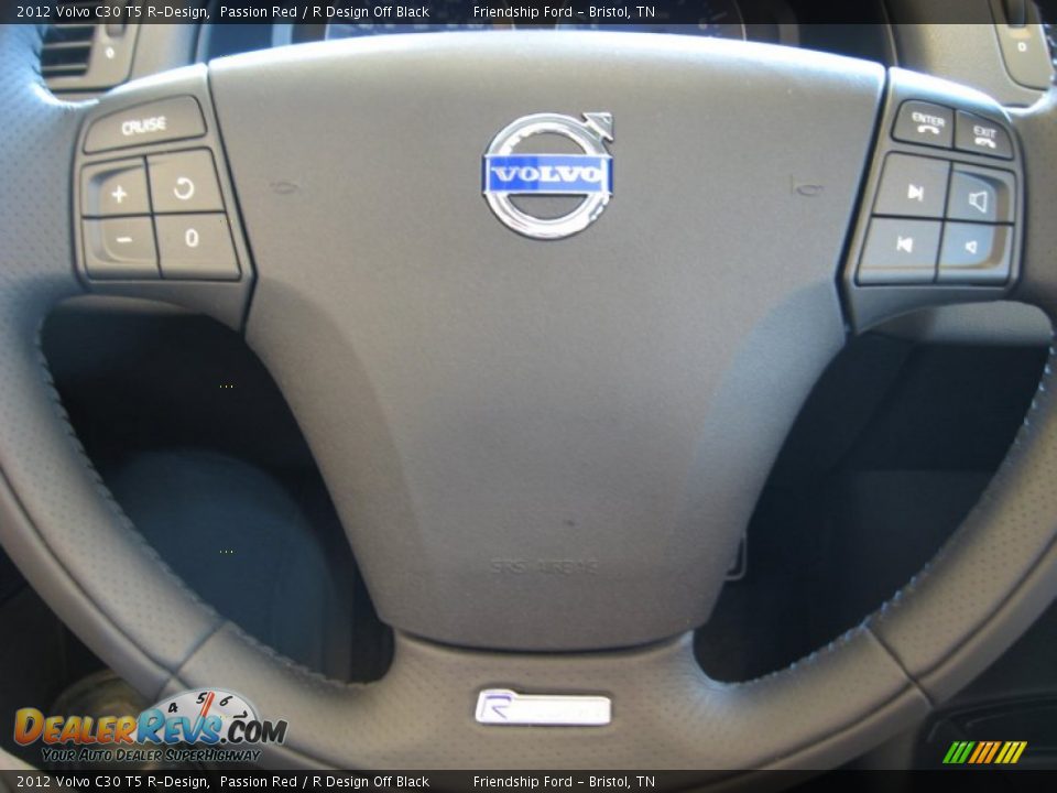 2012 Volvo C30 T5 R-Design Steering Wheel Photo #21