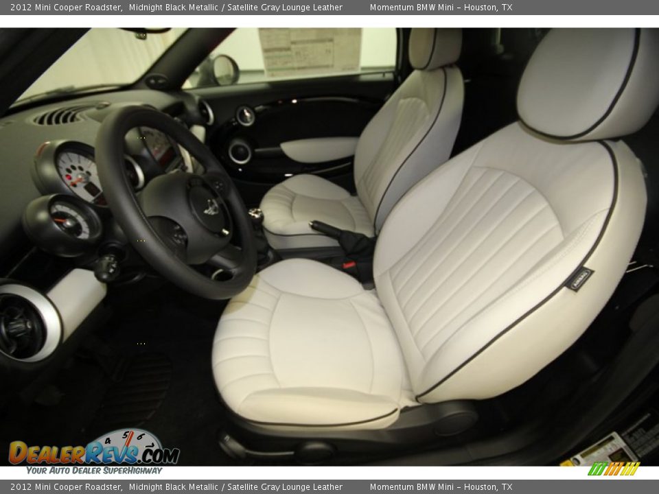 Satellite Gray Lounge Leather Interior 2012 Mini Cooper Roadster