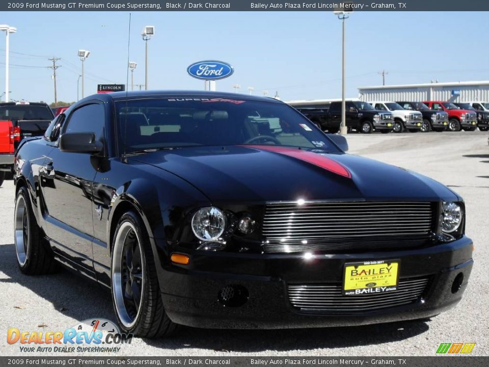 2009 Ford Mustang GT Premium Coupe Superstang Black / Dark Charcoal Photo #1