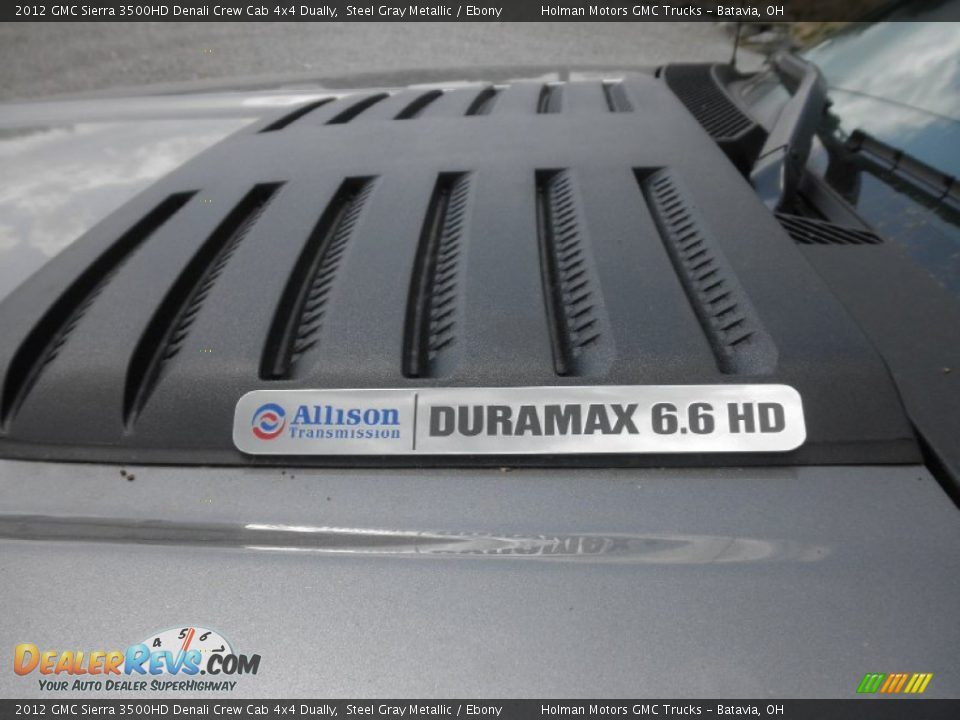 2012 GMC Sierra 3500HD Denali Crew Cab 4x4 Dually Steel Gray Metallic / Ebony Photo #5