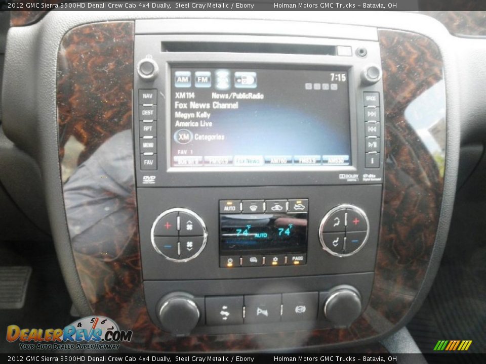 2012 GMC Sierra 3500HD Denali Crew Cab 4x4 Dually Steel Gray Metallic / Ebony Photo #8