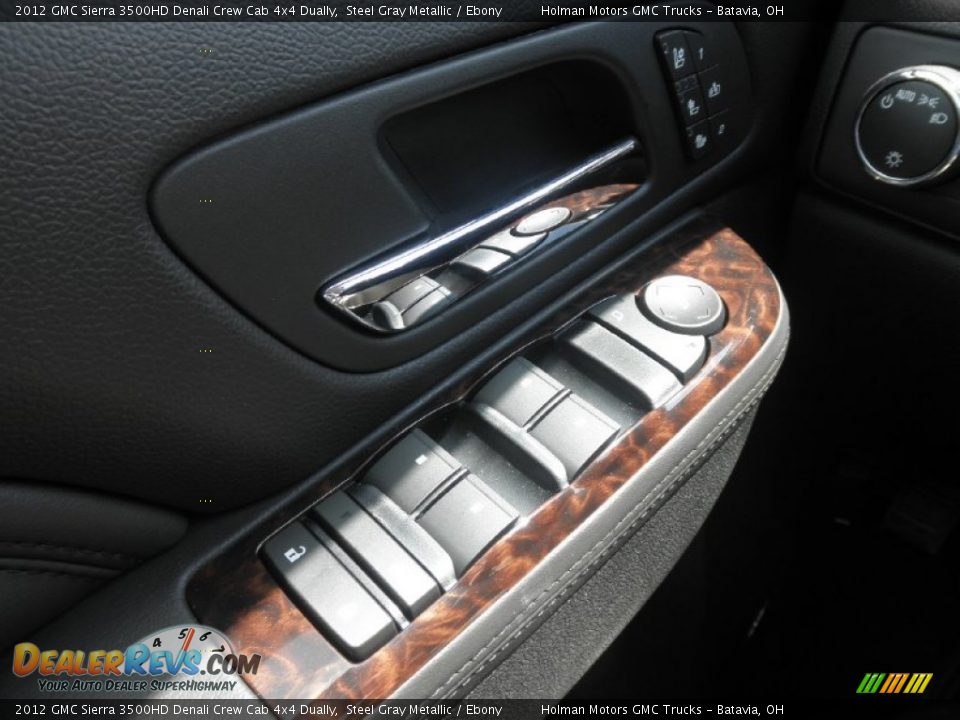 2012 GMC Sierra 3500HD Denali Crew Cab 4x4 Dually Steel Gray Metallic / Ebony Photo #11