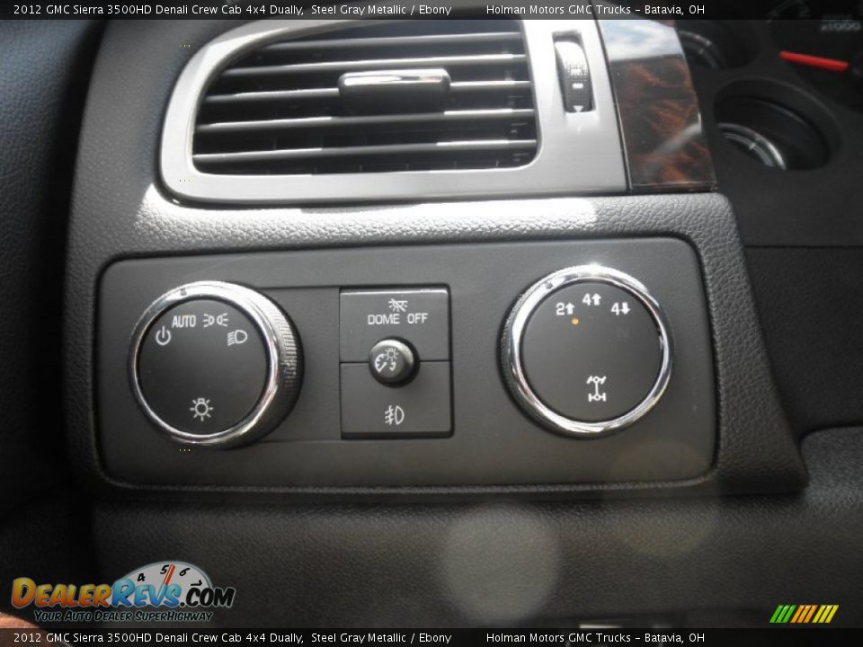 2012 GMC Sierra 3500HD Denali Crew Cab 4x4 Dually Steel Gray Metallic / Ebony Photo #12