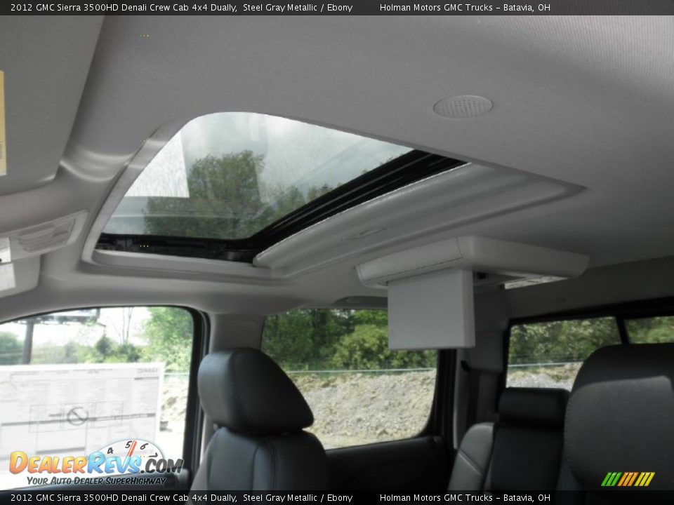 2012 GMC Sierra 3500HD Denali Crew Cab 4x4 Dually Steel Gray Metallic / Ebony Photo #15