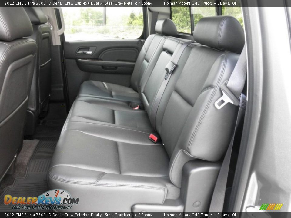 2012 GMC Sierra 3500HD Denali Crew Cab 4x4 Dually Steel Gray Metallic / Ebony Photo #18