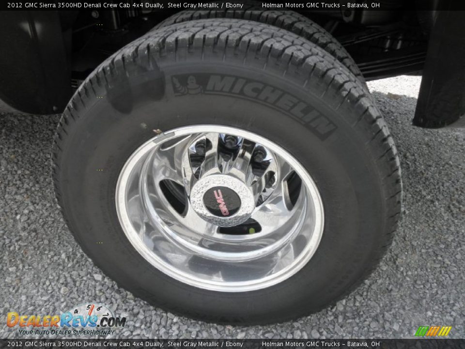 2012 GMC Sierra 3500HD Denali Crew Cab 4x4 Dually Steel Gray Metallic / Ebony Photo #19