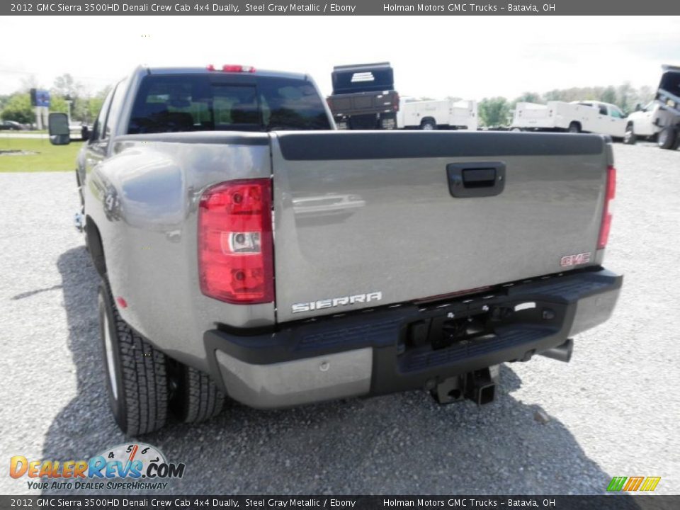 2012 GMC Sierra 3500HD Denali Crew Cab 4x4 Dually Steel Gray Metallic / Ebony Photo #20