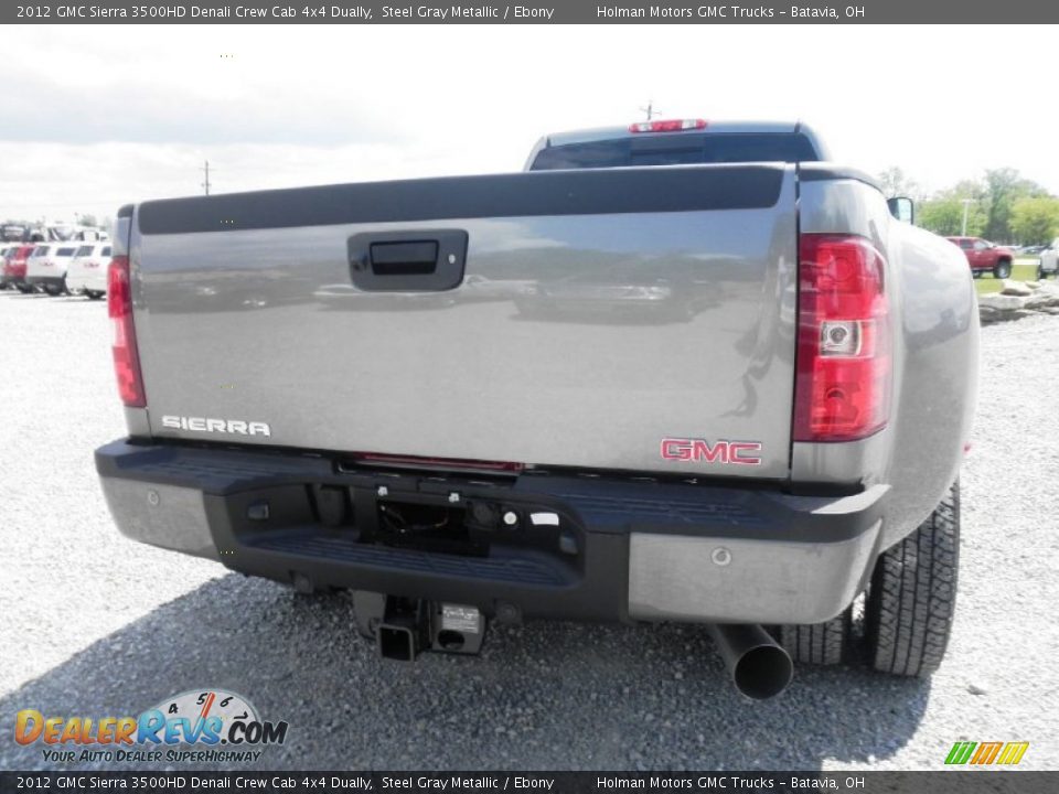 2012 GMC Sierra 3500HD Denali Crew Cab 4x4 Dually Steel Gray Metallic / Ebony Photo #21