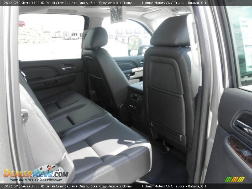 2012 GMC Sierra 3500HD Denali Crew Cab 4x4 Dually Steel Gray Metallic / Ebony Photo #22