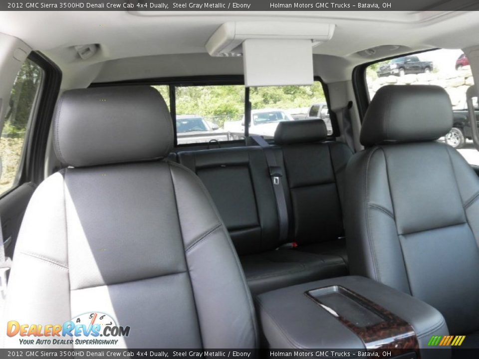 2012 GMC Sierra 3500HD Denali Crew Cab 4x4 Dually Steel Gray Metallic / Ebony Photo #24
