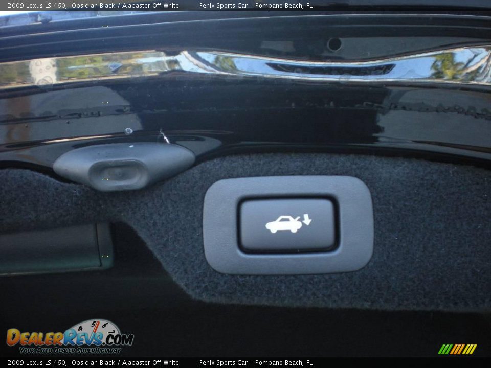 2009 Lexus LS 460 Obsidian Black / Alabaster Off White Photo #13