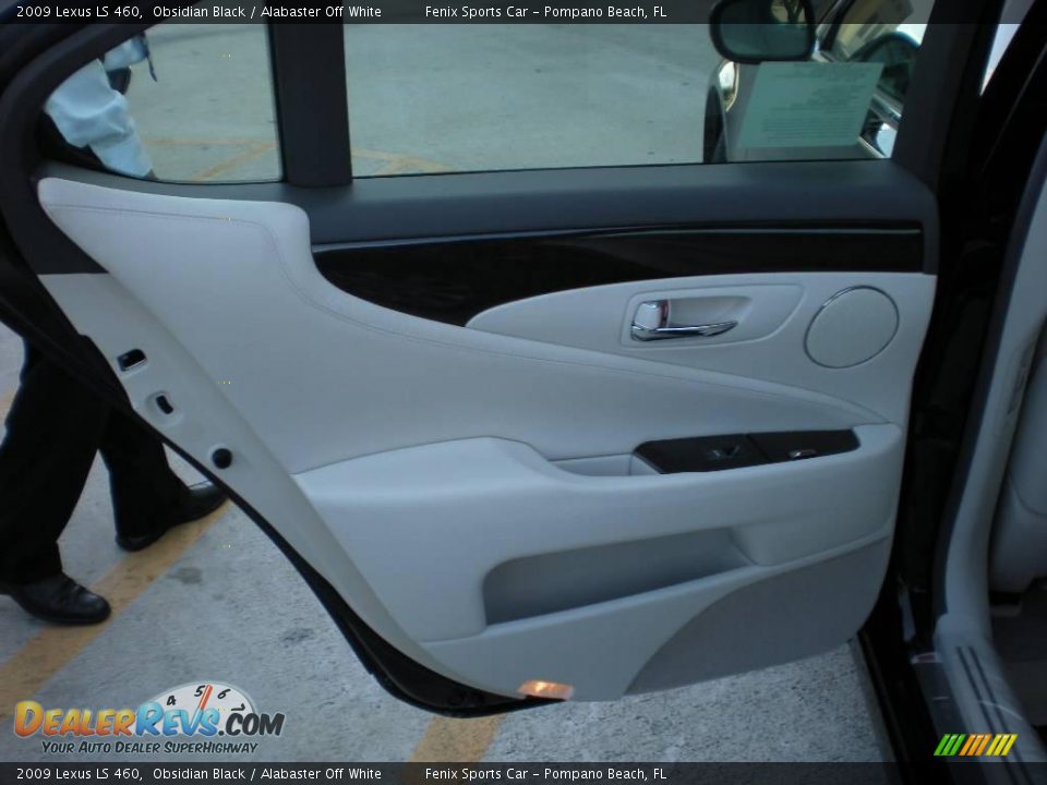 2009 Lexus LS 460 Obsidian Black / Alabaster Off White Photo #21