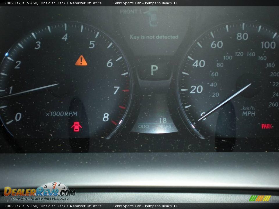 2009 Lexus LS 460 Obsidian Black / Alabaster Off White Photo #23