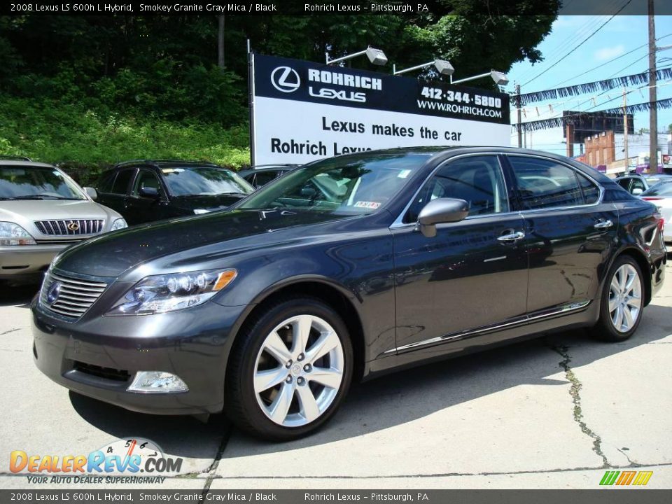 2008 Lexus LS 600h L Hybrid Smokey Granite Gray Mica / Black Photo #1