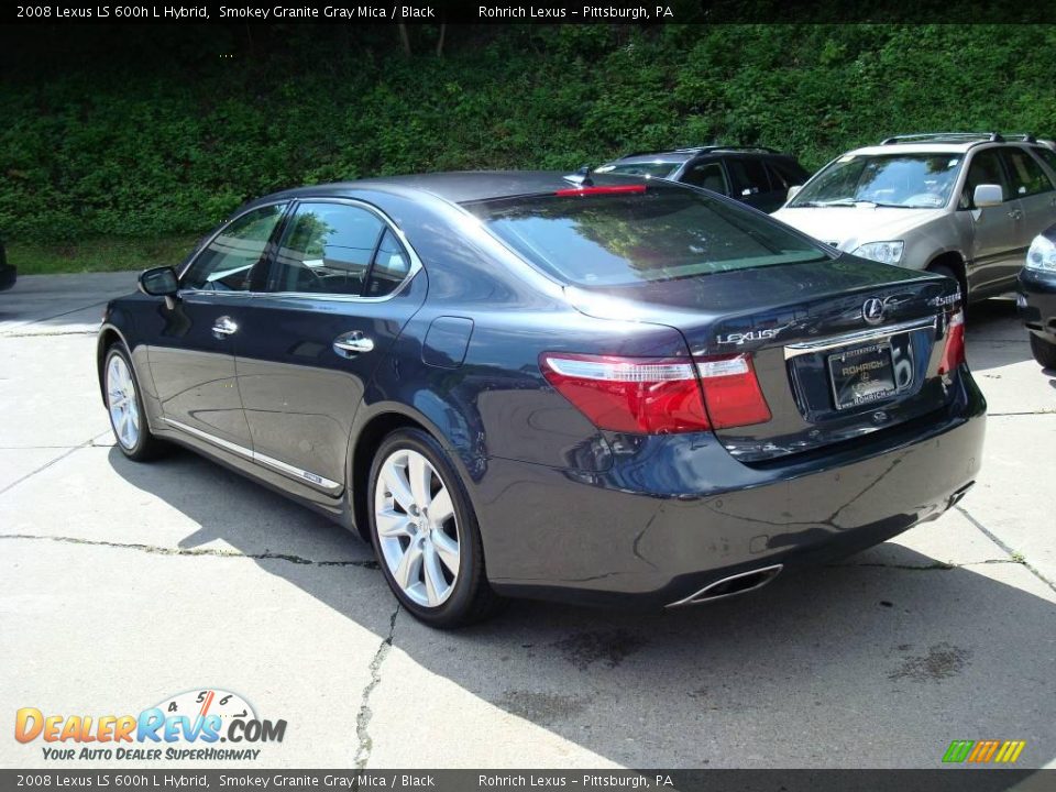 2008 Lexus LS 600h L Hybrid Smokey Granite Gray Mica / Black Photo #2