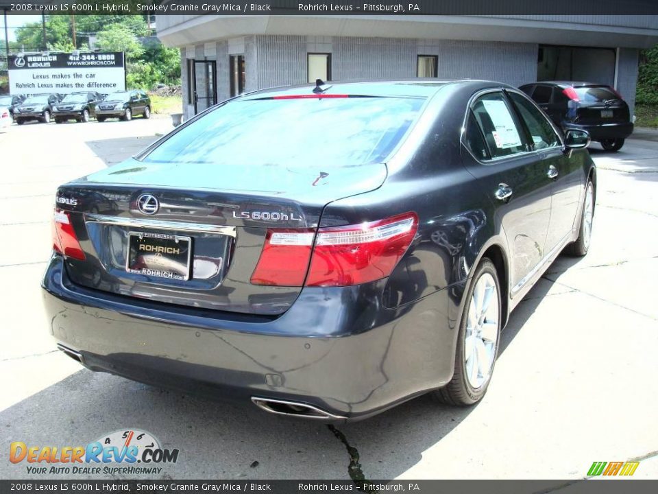 2008 Lexus LS 600h L Hybrid Smokey Granite Gray Mica / Black Photo #4