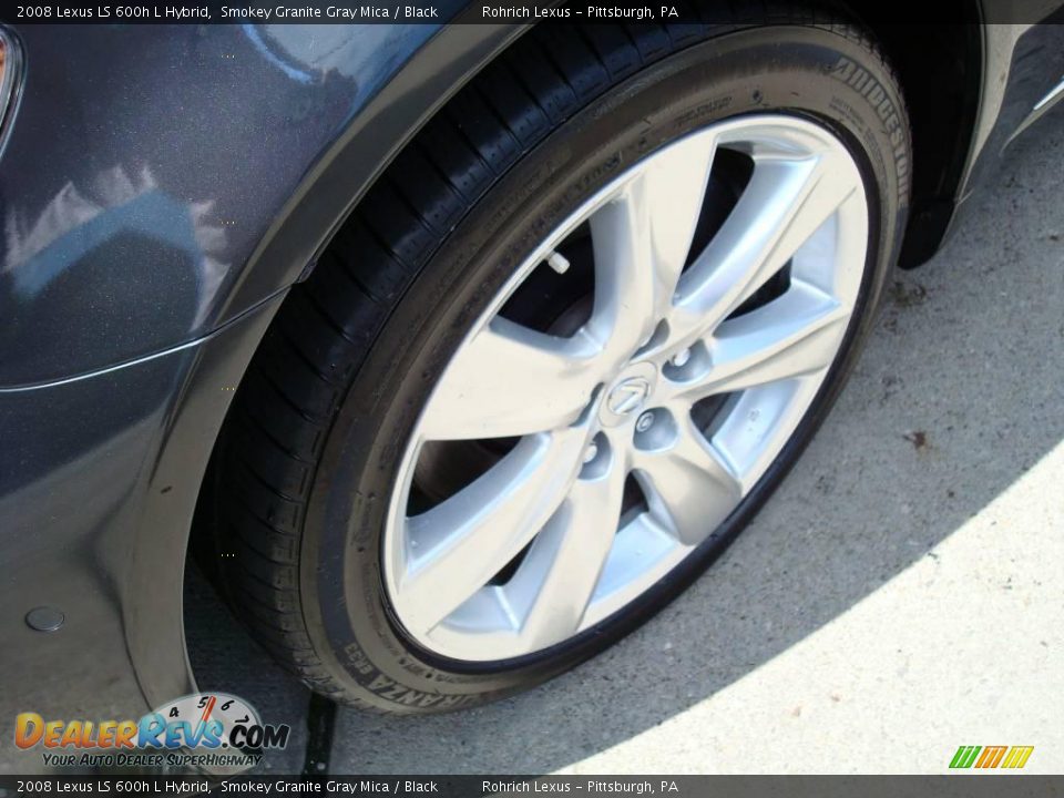 2008 Lexus LS 600h L Hybrid Smokey Granite Gray Mica / Black Photo #7