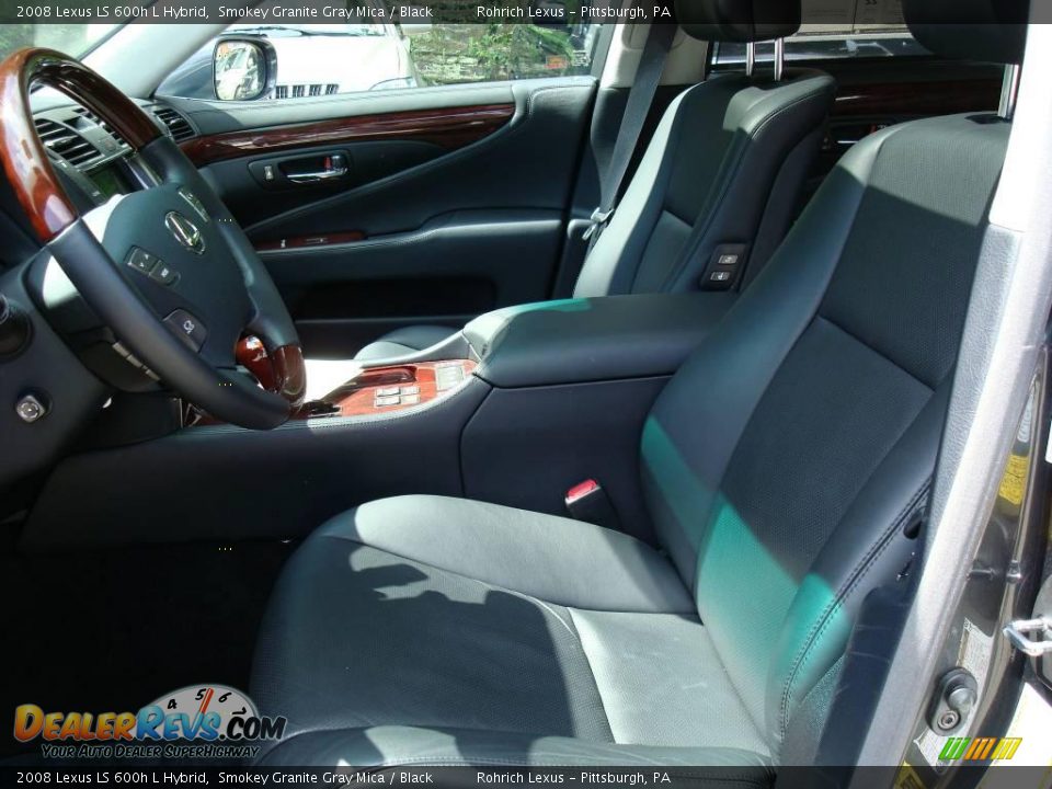 2008 Lexus LS 600h L Hybrid Smokey Granite Gray Mica / Black Photo #8