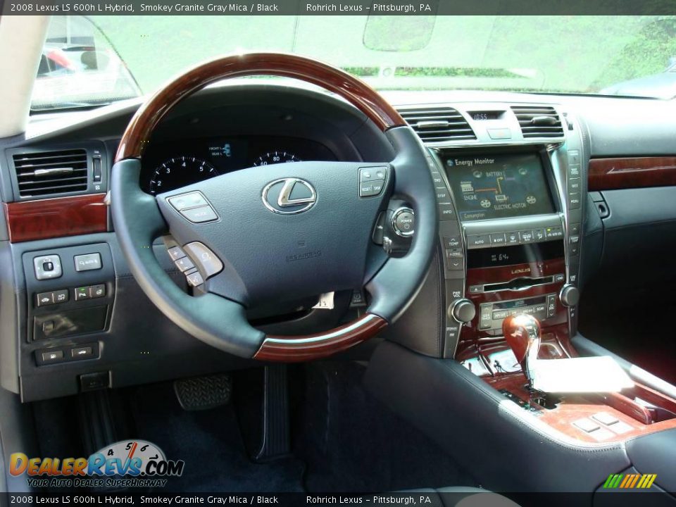 2008 Lexus LS 600h L Hybrid Smokey Granite Gray Mica / Black Photo #10