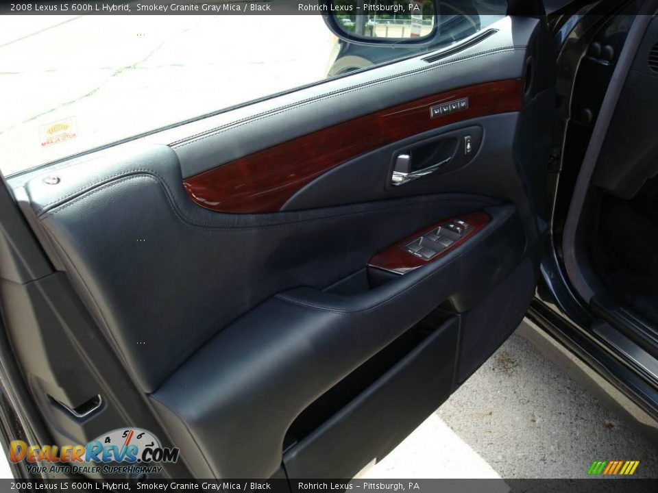 2008 Lexus LS 600h L Hybrid Smokey Granite Gray Mica / Black Photo #11