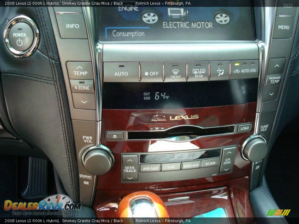 2008 Lexus LS 600h L Hybrid Smokey Granite Gray Mica / Black Photo #16