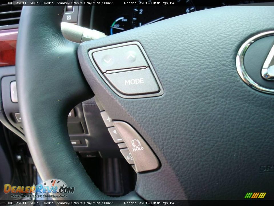2008 Lexus LS 600h L Hybrid Smokey Granite Gray Mica / Black Photo #17