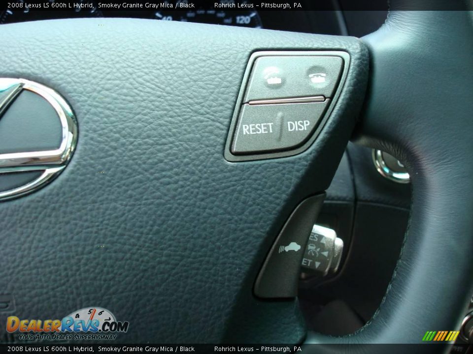2008 Lexus LS 600h L Hybrid Smokey Granite Gray Mica / Black Photo #18