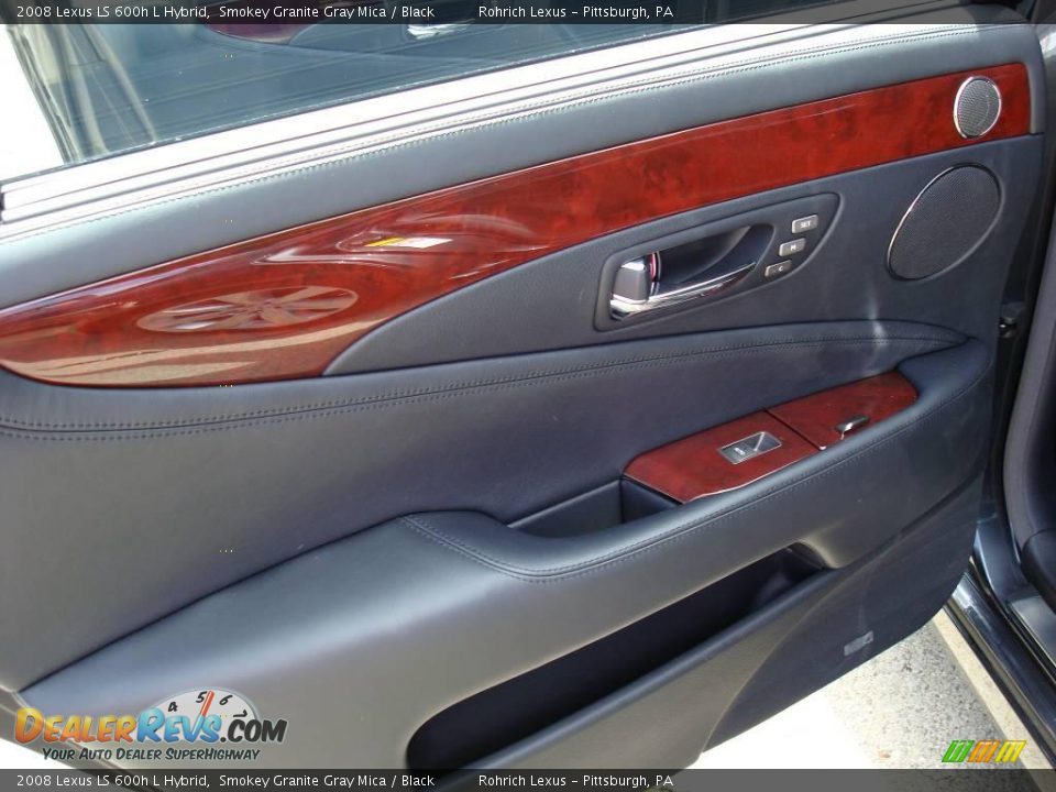 2008 Lexus LS 600h L Hybrid Smokey Granite Gray Mica / Black Photo #21