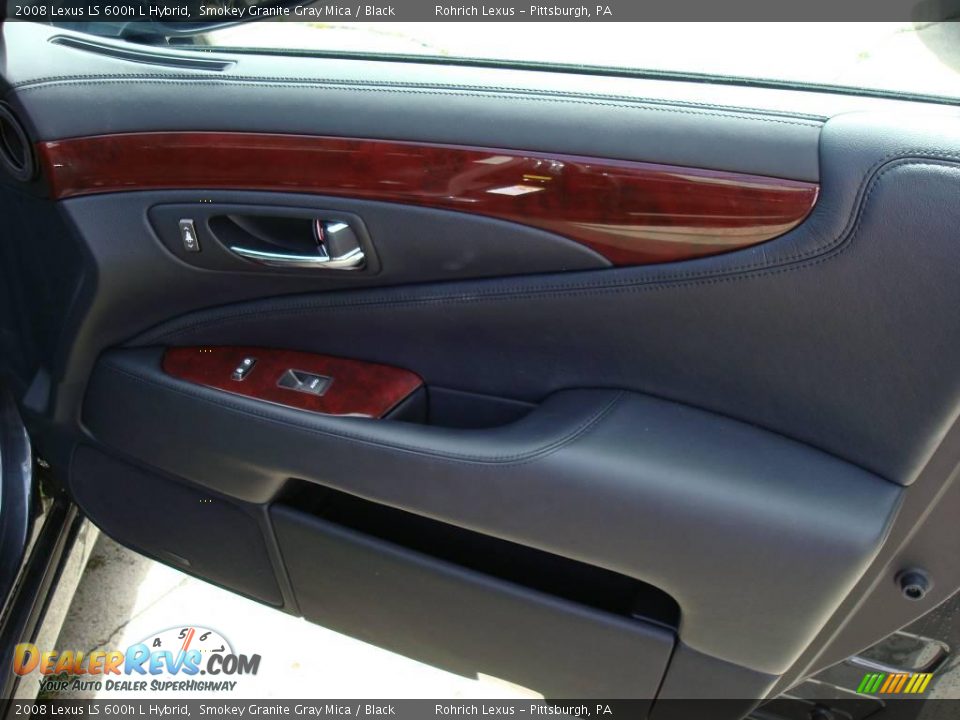 2008 Lexus LS 600h L Hybrid Smokey Granite Gray Mica / Black Photo #23