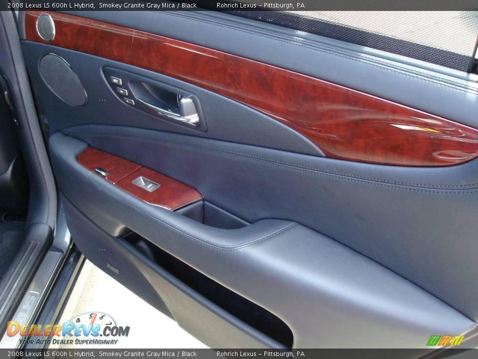 2008 Lexus LS 600h L Hybrid Smokey Granite Gray Mica / Black Photo #25
