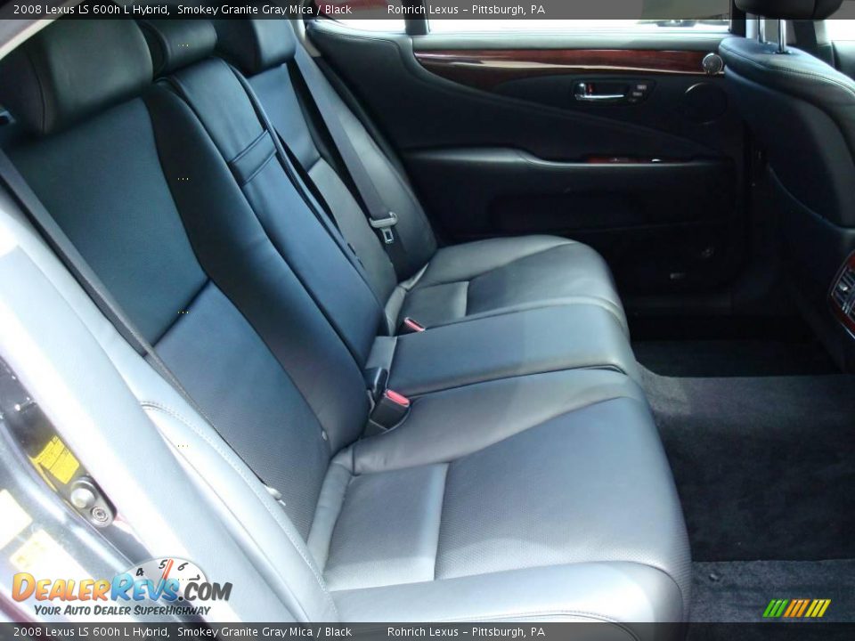 2008 Lexus LS 600h L Hybrid Smokey Granite Gray Mica / Black Photo #26