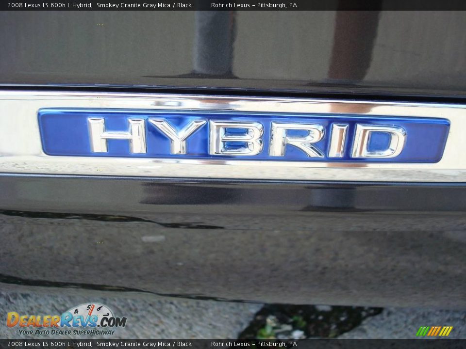 2008 Lexus LS 600h L Hybrid Smokey Granite Gray Mica / Black Photo #27
