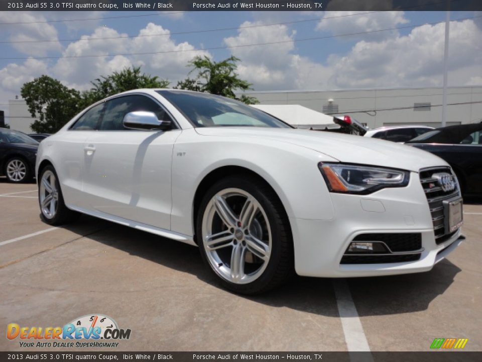 2013 Audi S5 3.0 TFSI quattro Coupe Ibis White / Black Photo #1