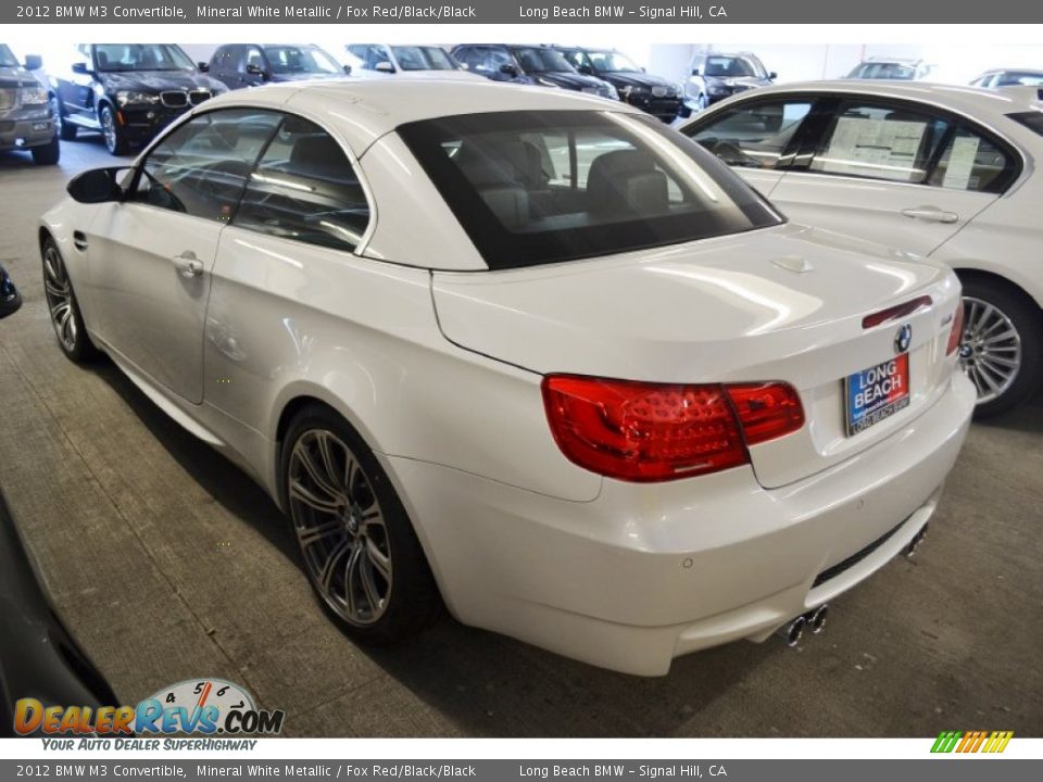 2012 BMW M3 Convertible Mineral White Metallic / Fox Red/Black/Black Photo #5