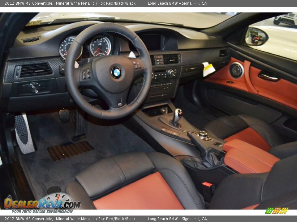 Fox Red/Black/Black Interior - 2012 BMW M3 Convertible Photo #6