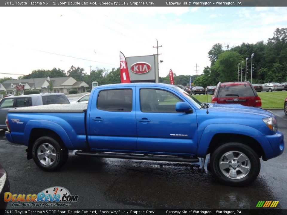 2011 Toyota Tacoma V6 TRD Sport Double Cab 4x4 Speedway Blue / Graphite Gray Photo #4