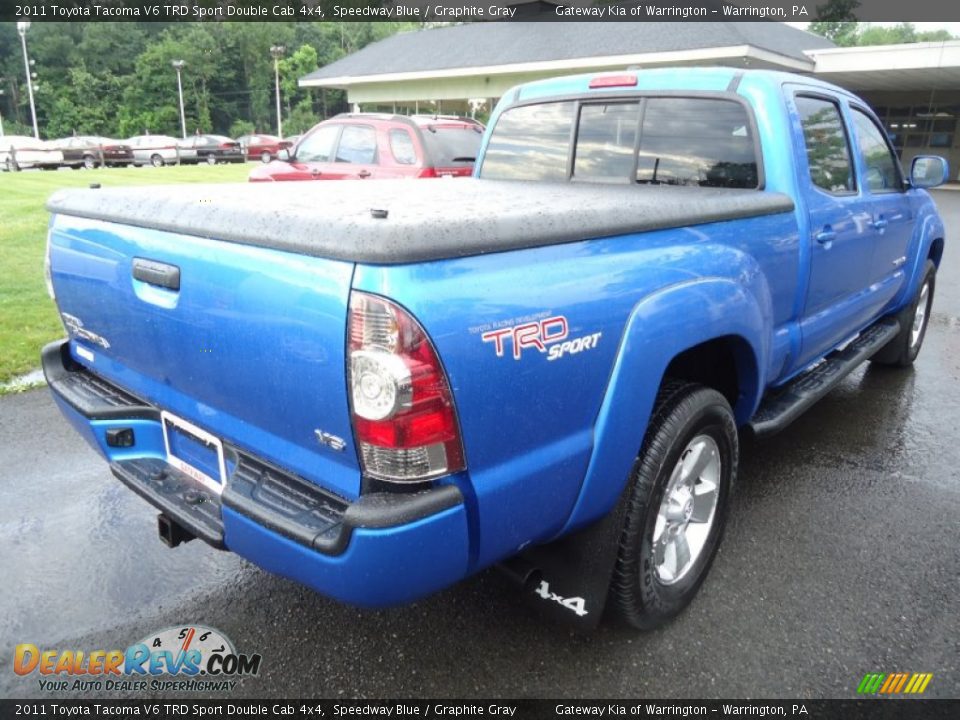 2011 Toyota Tacoma V6 Trd Sport Double Cab 4x4 Speedway Blue   Graphite 