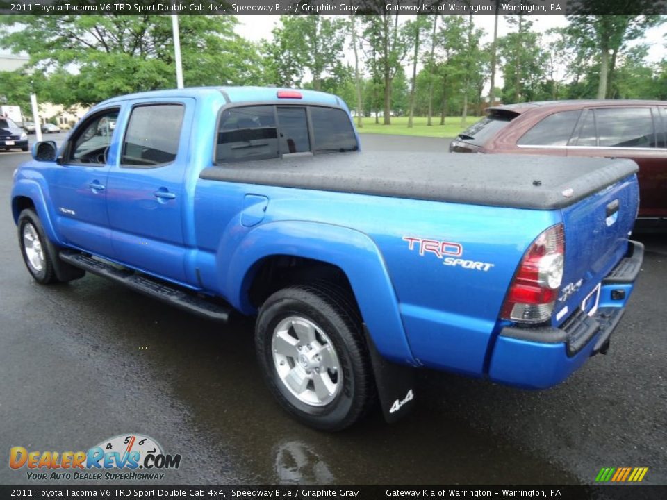 2011 Toyota V6 TRD Sport Double Cab 4x4 Speedway Blue / Graphite