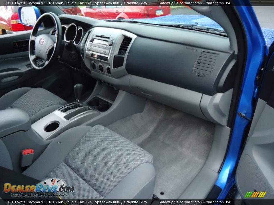 Graphite Gray Interior - 2011 Toyota Tacoma V6 TRD Sport Double Cab 4x4 Photo #12